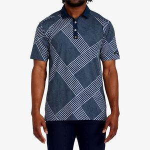 BAD BIRDIE Retro Boomin Short Sleeve Golf Polo Shirt 2XL XXL moisture wicking